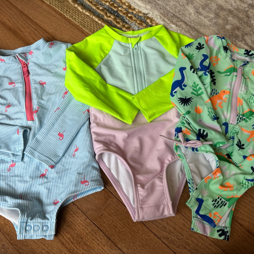 Kids Swimwear Set - toddler swimsuit 2T 3pack bundle